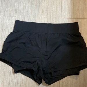 Black athletic shorts